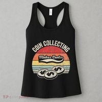 Coin Collecting Makes Cents Retro Style Women's Tank Top thumb 3