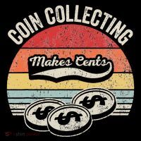 Coin Collecting Makes Cents Retro Style Women's T-Shirt thumb 6