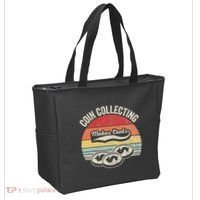 Coin Collecting Makes Cents Retro Style Tote Bag thumb 2