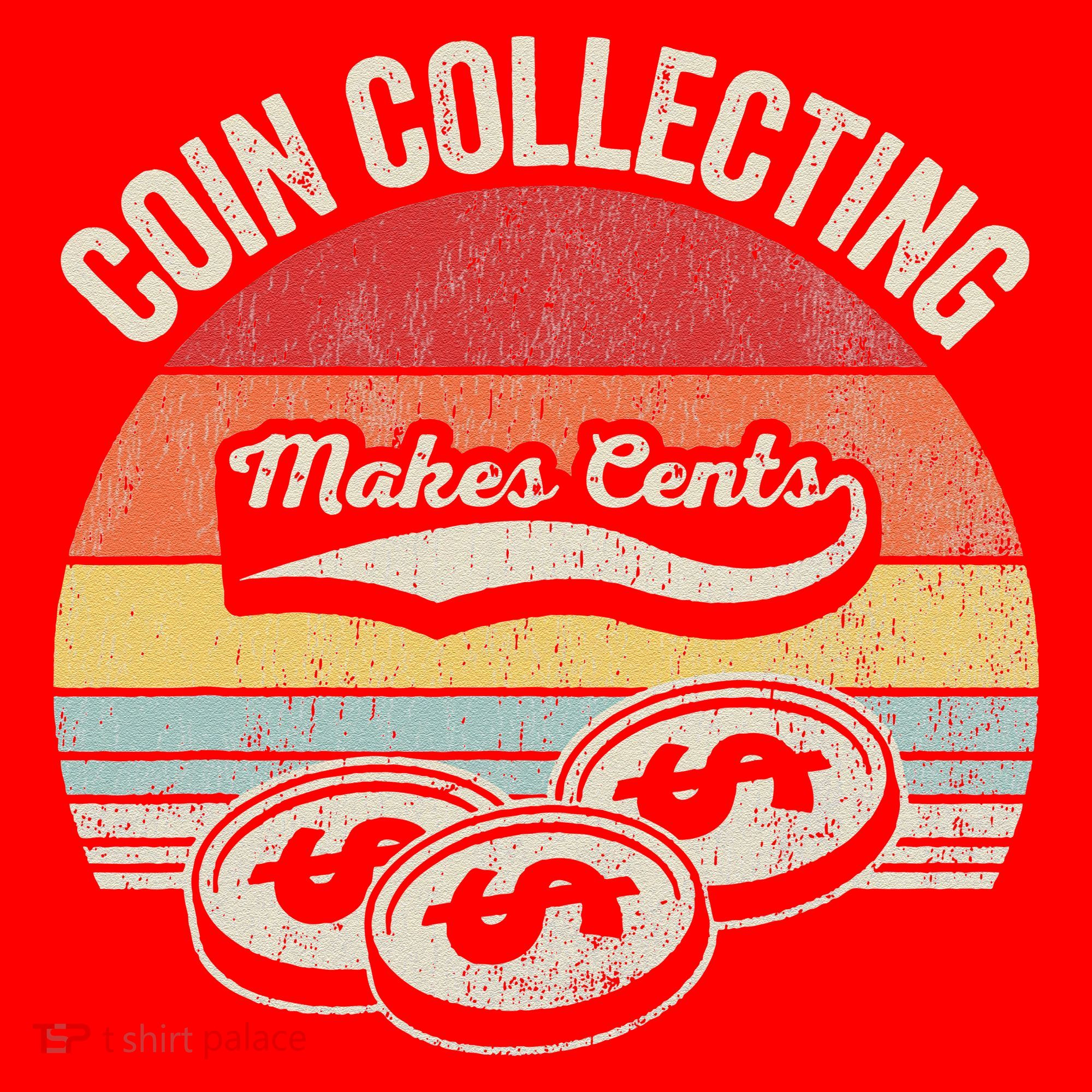 Coin Collecting Makes Cents Retro Style Santa Hat