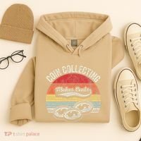 Coin Collecting Makes Cents Retro Style Hoodie thumb 4