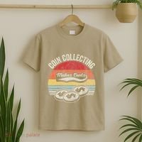 Coin Collecting Makes Cents Retro Style T-Shirt thumb 2