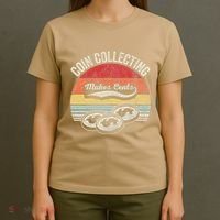 Coin Collecting Makes Cents Retro Style T-Shirt thumb 4