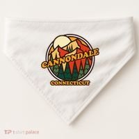 Cannondale Connecticut Mountain Hiking Souvenir USA-Made Doggie Bandana thumb 0