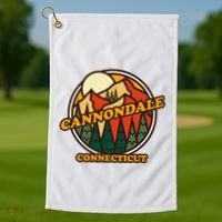 Cannondale Connecticut Mountain Hiking Souvenir Golf Towel thumb 1