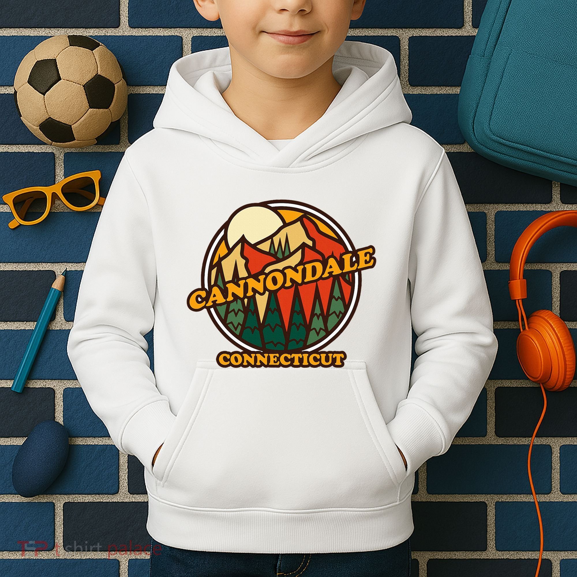 Cannondale Connecticut Mountain Hiking Souvenir Kids Hoodie