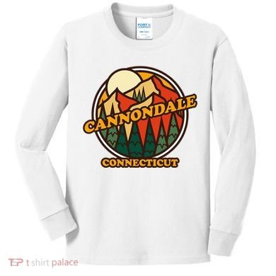 Cannondale Connecticut Mountain Hiking Souvenir Kids Long Sleeve Shirt