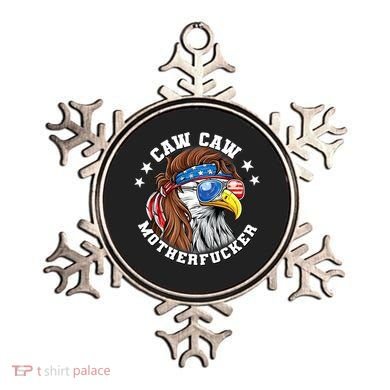 Caw Caw Motherfucker! Eagle Mullet 4th Of July Patriotic Design Ornament
