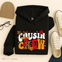 Cousin Crew Matching Shirts Turkey Face Thanksgiving Hoodie thumb 4
