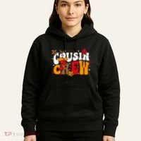 Cousin Crew Matching Shirts Turkey Face Thanksgiving Hoodie thumb 5