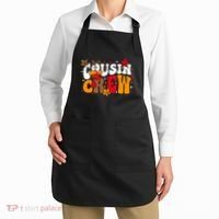 Cousin Crew Matching Shirts Turkey Face Thanksgiving Apron thumb 2