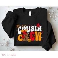 Cousin Crew Matching Shirts Turkey Face Thanksgiving Sweatshirt thumb 2