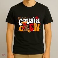 Cousin Crew Matching Shirts Turkey Face Thanksgiving T-Shirt thumb 3