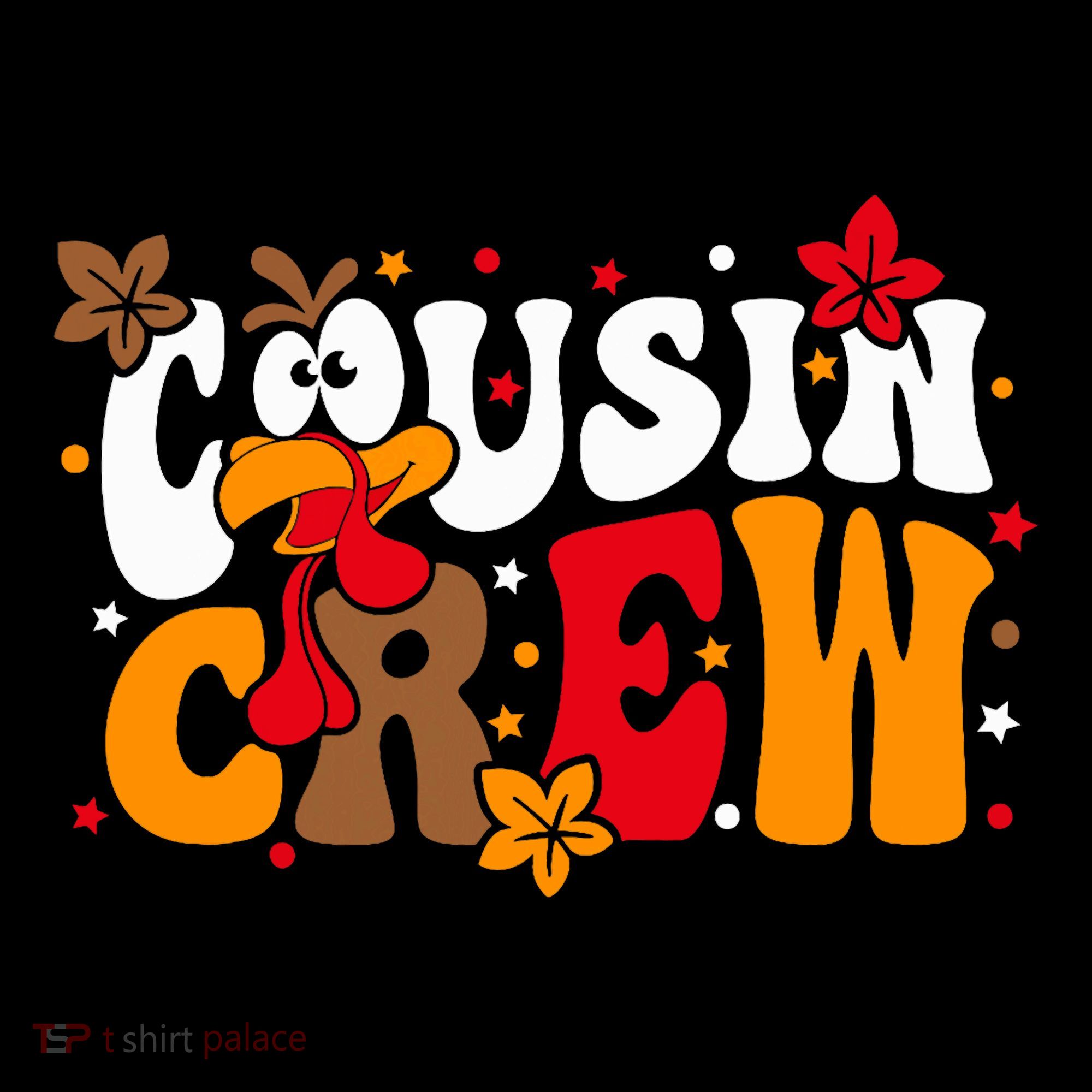 Cousin Crew Matching Shirts Turkey Face Thanksgiving Coffee Mug