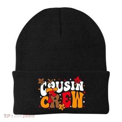 Cousin Crew Matching Shirts Turkey Face Thanksgiving Beanie