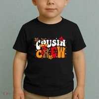Cousin Crew Matching Shirts Turkey Face Thanksgiving Toddler T-Shirt thumb 2