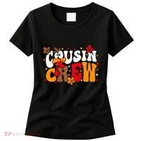 Cousin Crew Matching Shirts Turkey Face Thanksgiving Women's T-Shirt thumb 0