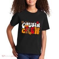 Cousin Crew Matching Shirts Turkey Face Thanksgiving Kids T-Shirt thumb 2