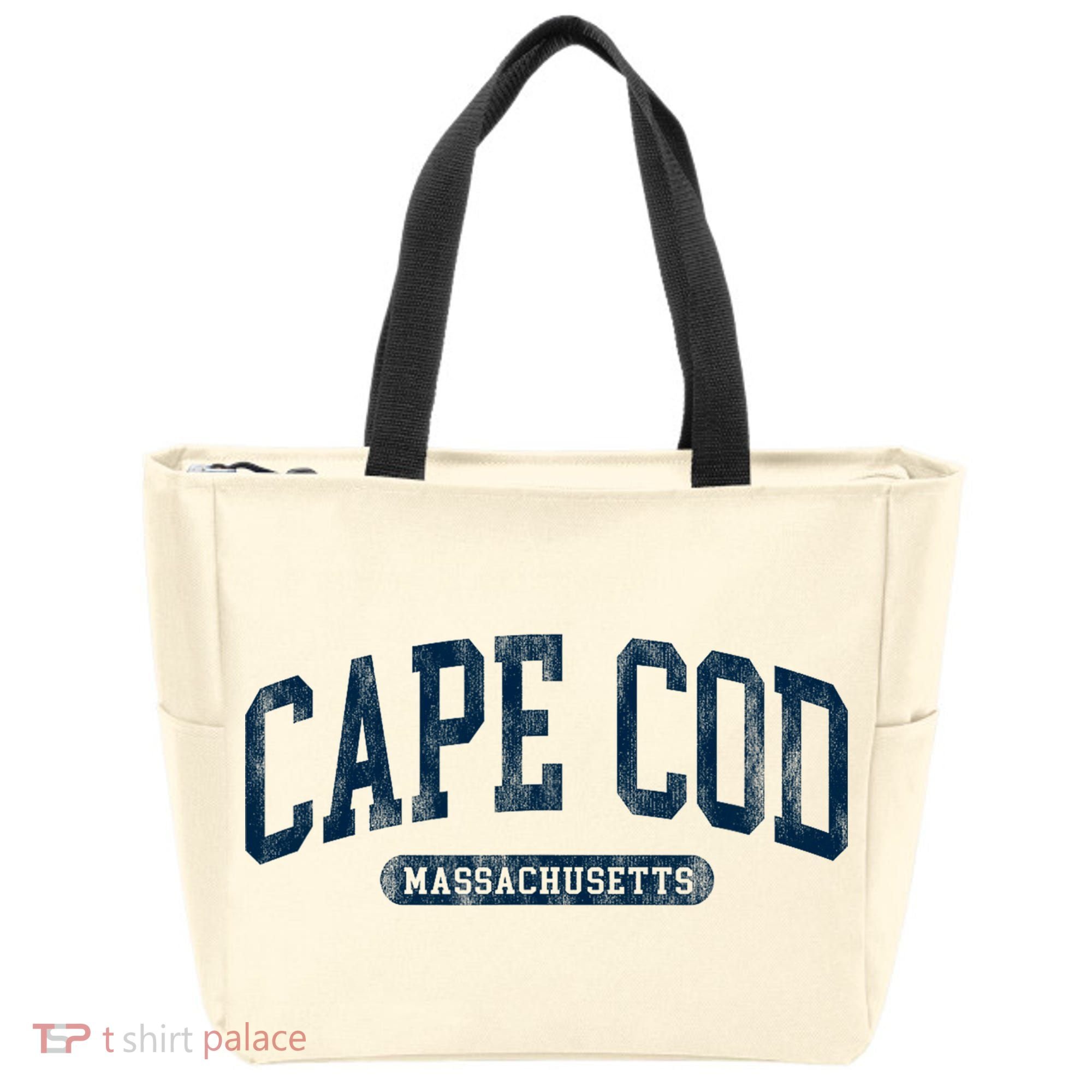 Cape Cod Massachusetts Retro Preppy Throwback Tote Bag