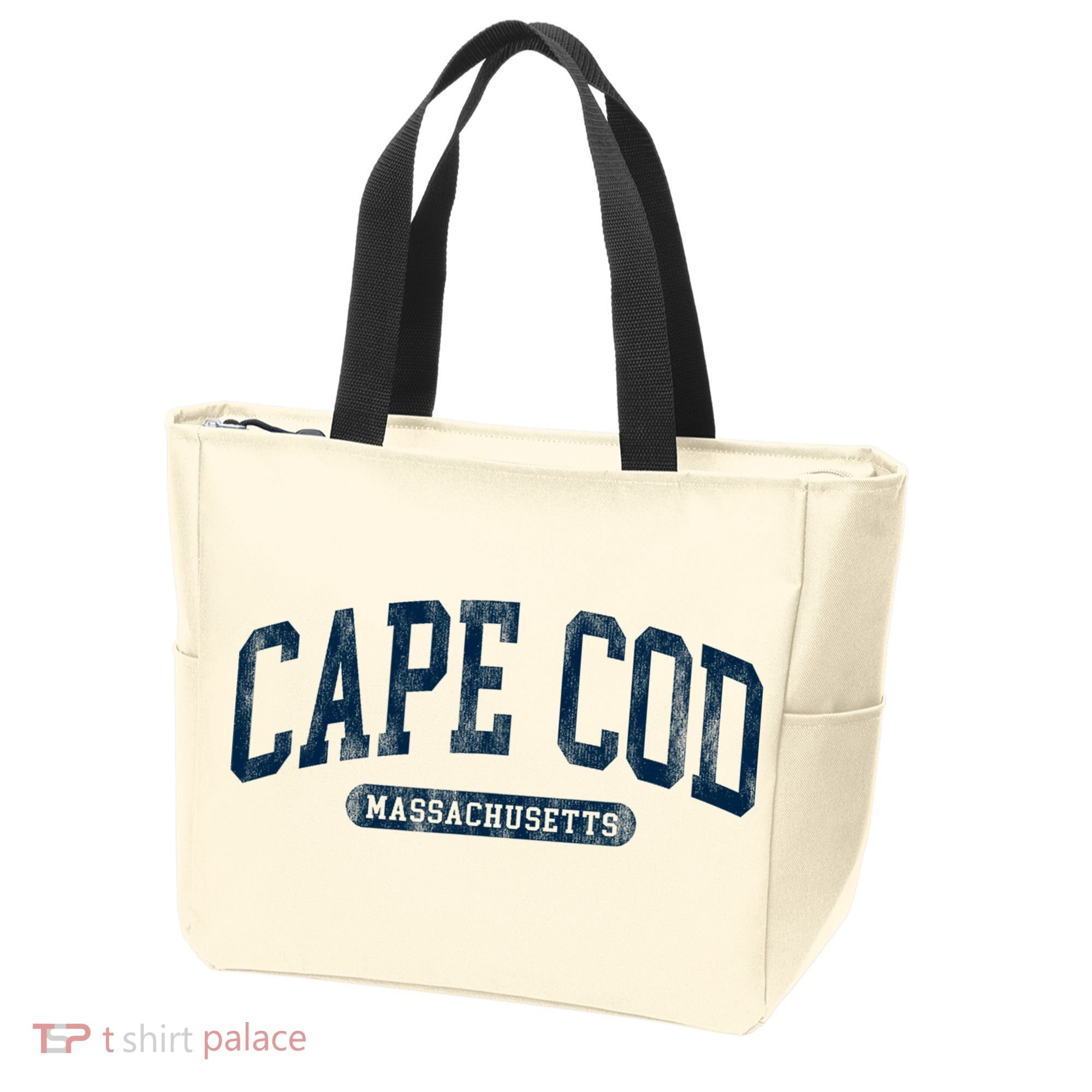 Cape Cod Massachusetts Retro Preppy Throwback Tote Bag