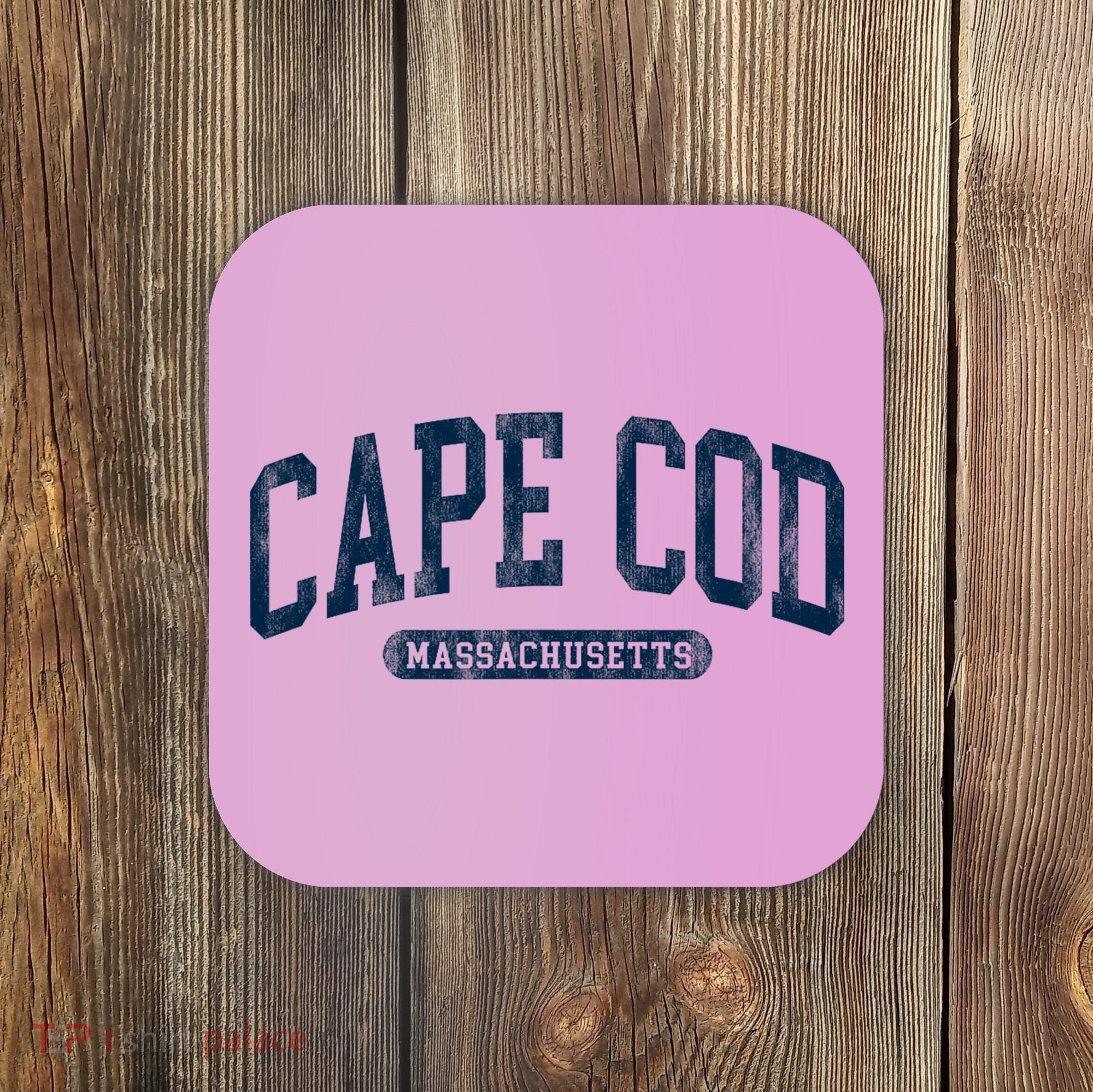 Cape Cod Massachusetts Retro Preppy Throwback Coaster