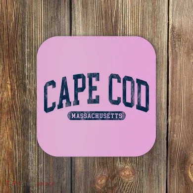 Cape Cod Massachusetts Retro Preppy Throwback Coaster