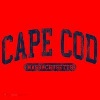 Cape Cod Massachusetts Retro Preppy Throwback Santa Hat thumb 1