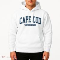 Cape Cod Massachusetts Retro Preppy Throwback Hoodie thumb 2