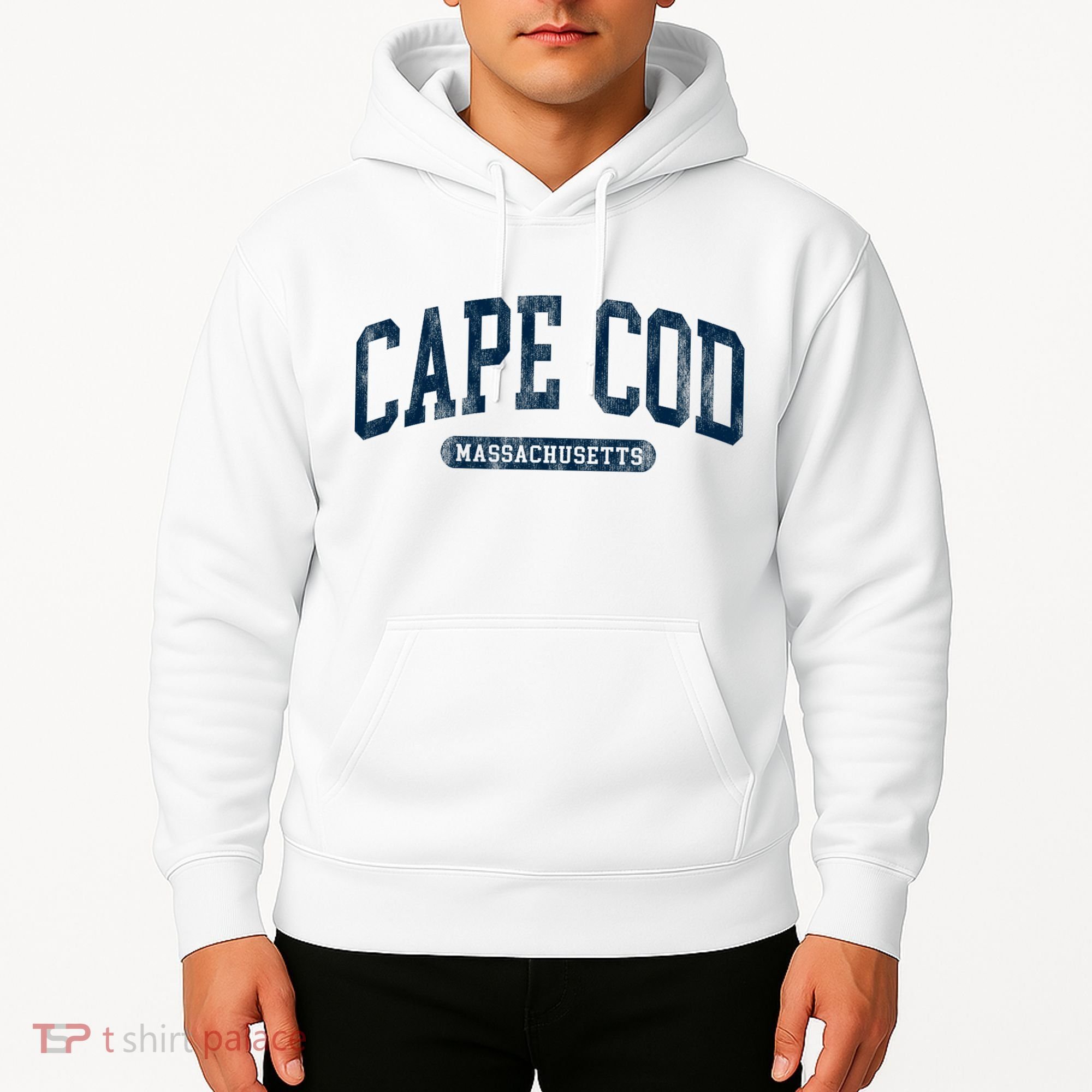 Cape Cod Massachusetts Retro Preppy Throwback Hoodie