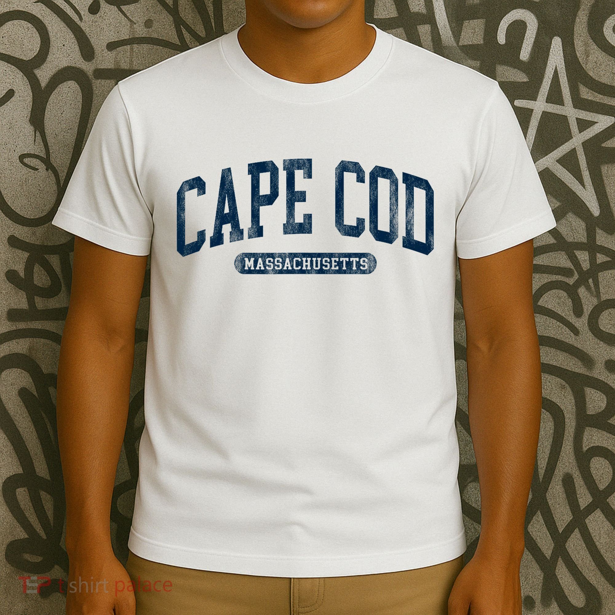 Cape Cod Massachusetts Retro Preppy Throwback T-Shirt