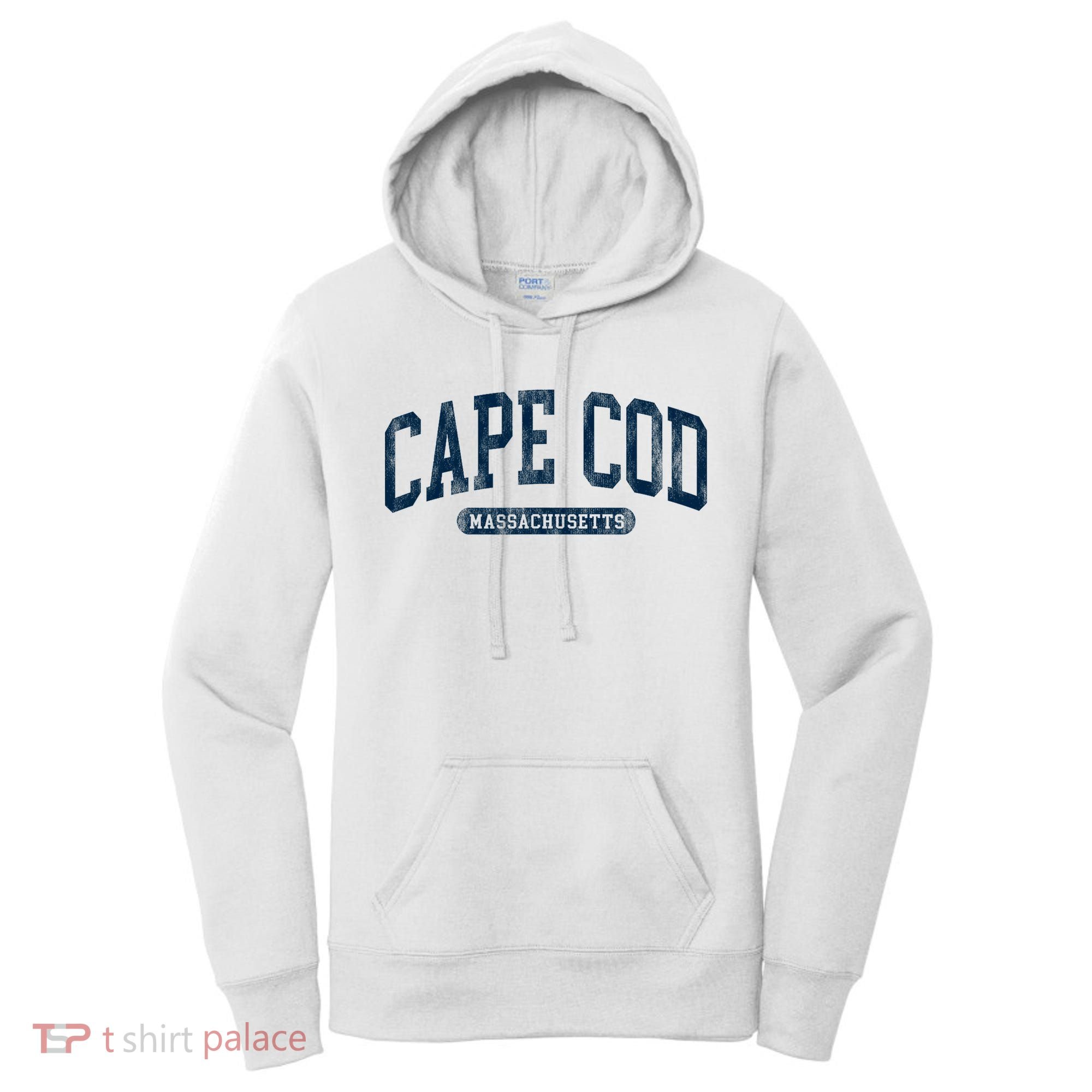 Cape Cod Massachusetts Retro Preppy Throwback Women's Hoodie