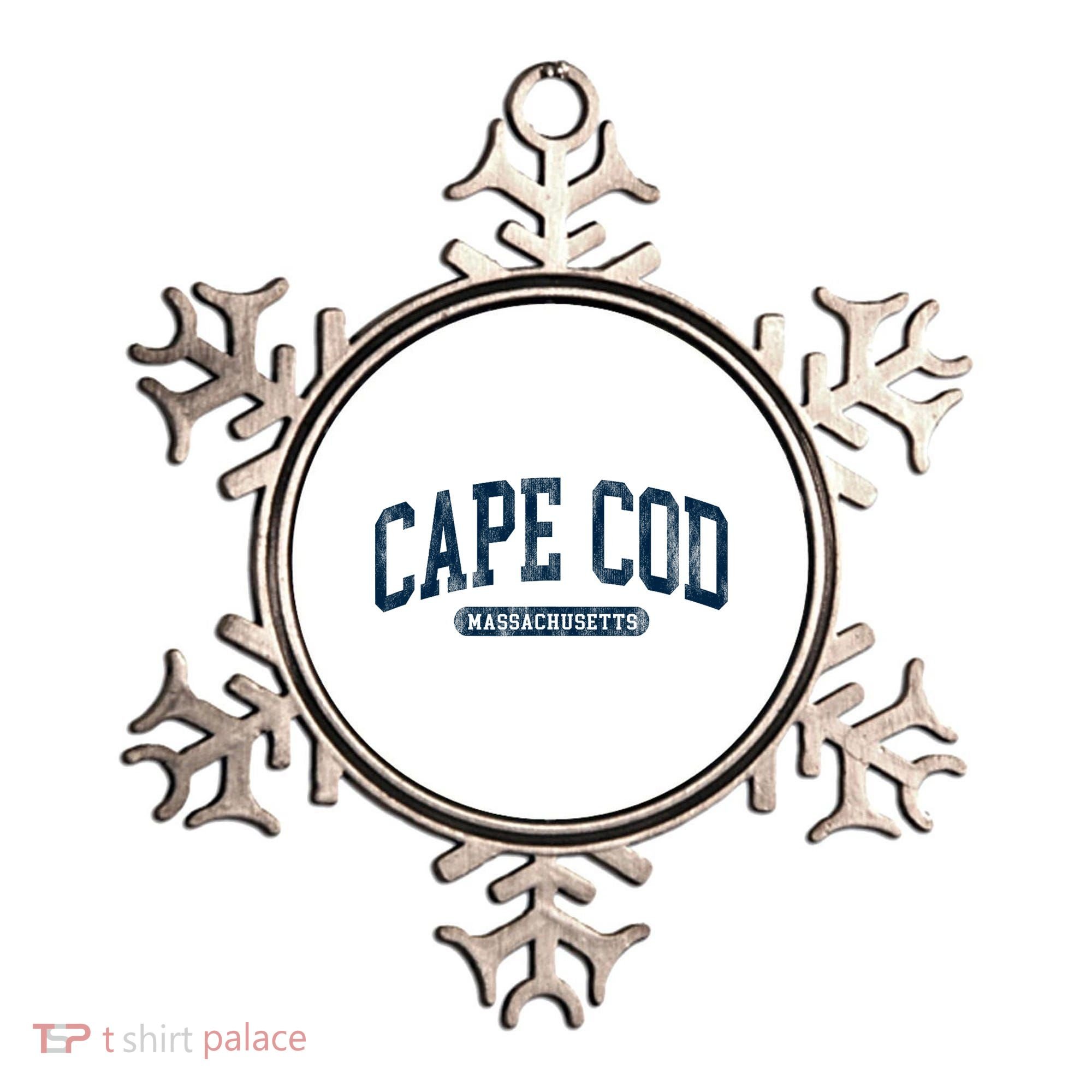 Cape Cod Massachusetts Retro Preppy Throwback Ornament