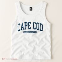 Cape Cod Massachusetts Retro Preppy Throwback Tank Top thumb 2