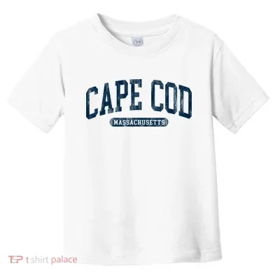 Cape Cod Massachusetts Retro Preppy Throwback Toddler T-Shirt