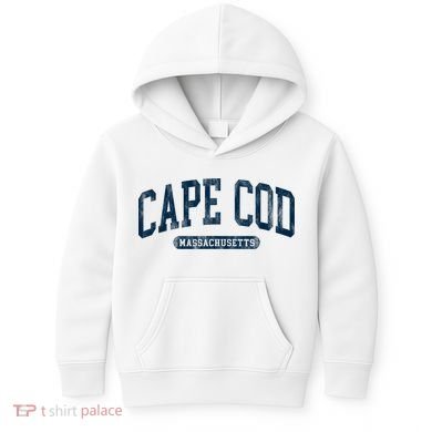 Cape Cod Massachusetts Retro Preppy Throwback Kids Hoodie