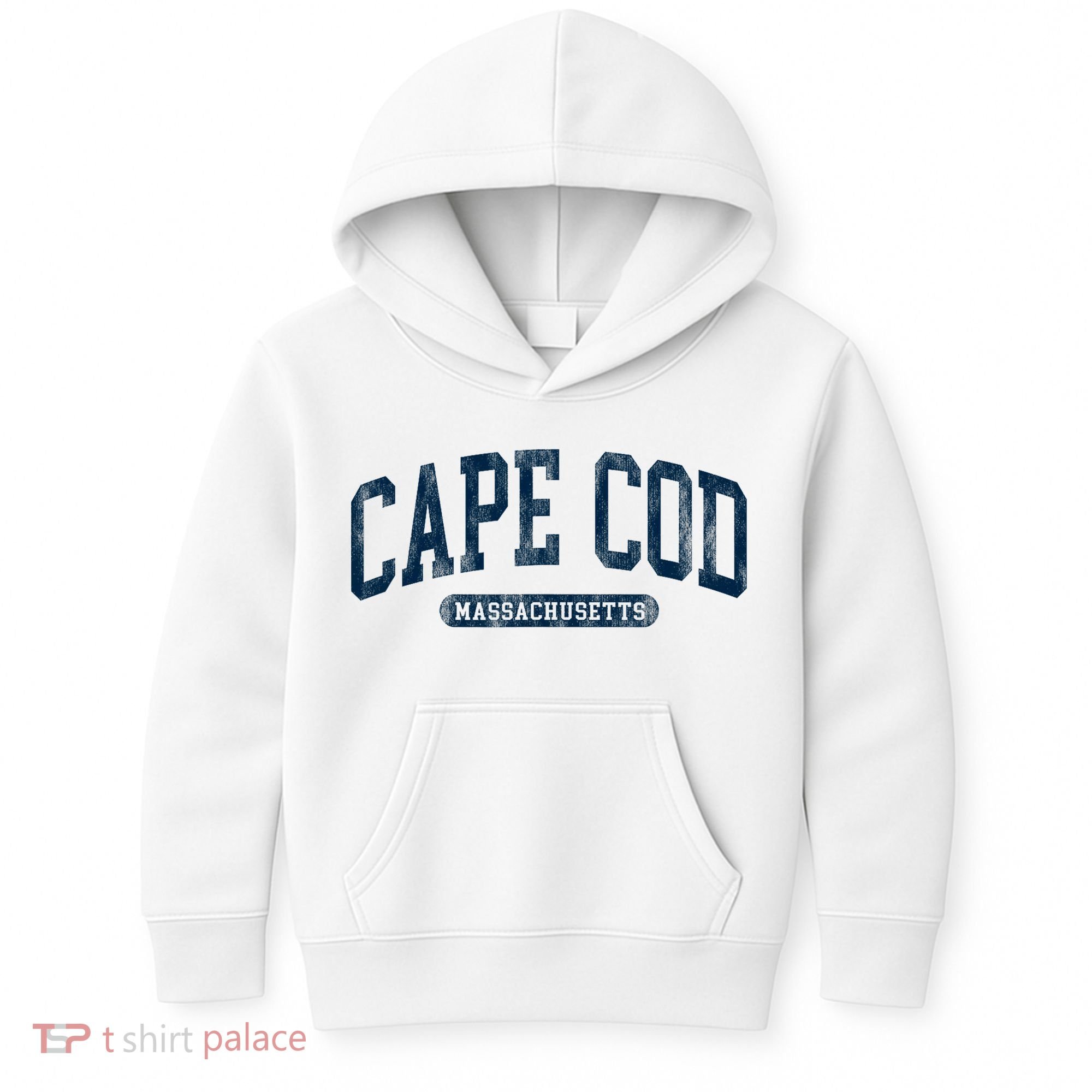 Cape Cod Massachusetts Retro Preppy Throwback Kids Hoodie
