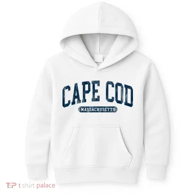 Cape Cod Massachusetts Retro Preppy Throwback Kids Hoodie