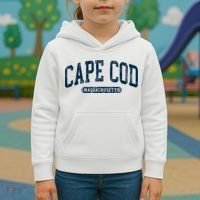 Cape Cod Massachusetts Retro Preppy Throwback Kids Hoodie thumb 3