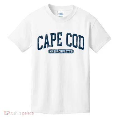 Cape Cod Massachusetts Retro Preppy Throwback Kids T-Shirt