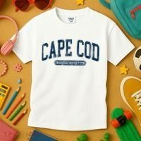 Cape Cod Massachusetts Retro Preppy Throwback Kids T-Shirt thumb 3