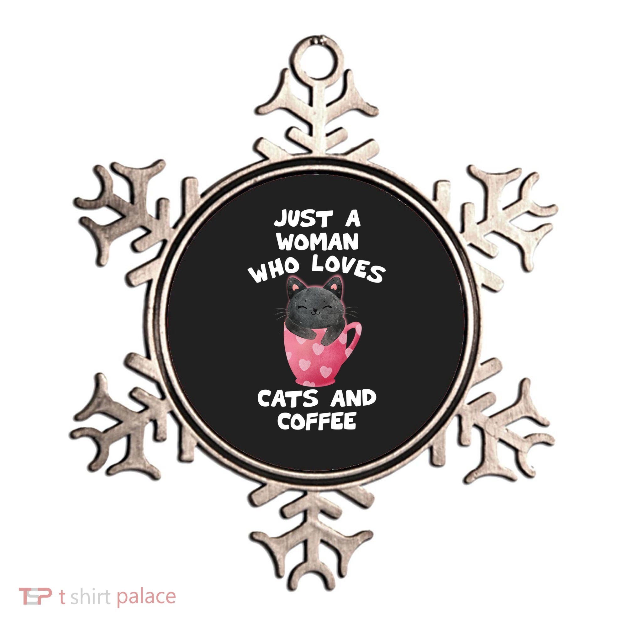 Cat Coffee Mug Just A Who Loves Cats And Coffee Gift Ornament