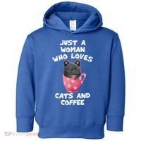 Cat Coffee Mug Just A Who Loves Cats And Coffee Gift Toddler Hoodie thumb 0