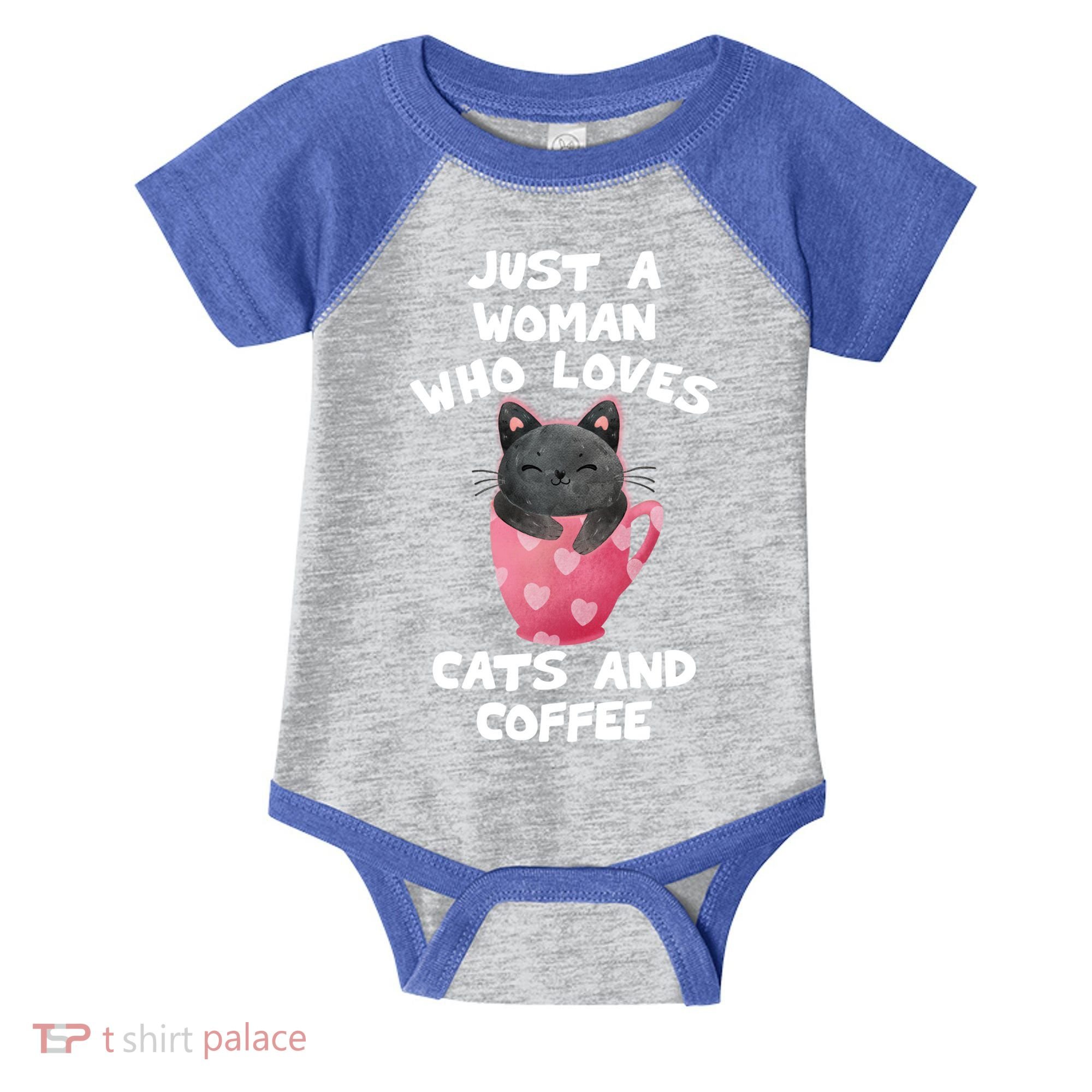 Cat Coffee Mug Just A Who Loves Cats And Coffee Gift Infant Baby Jersey Bodysuit