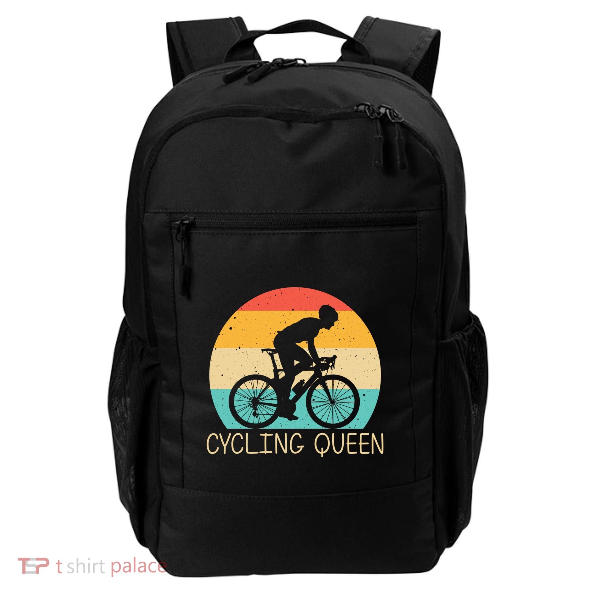 Cool Cycling Mom Cyclist Bicycle Mountain Biking Funny Gift Backpack
