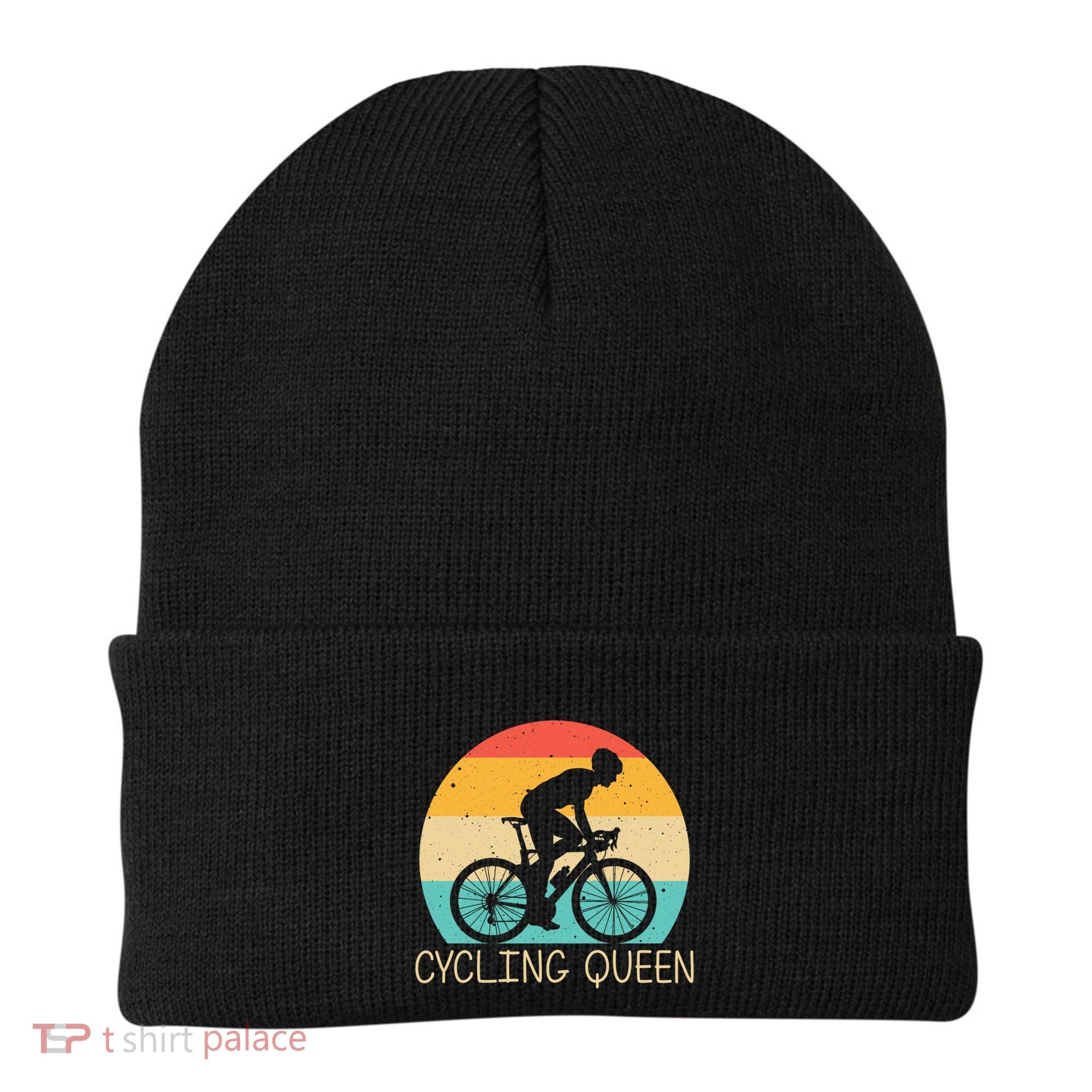 Cool Cycling Mom Cyclist Bicycle Mountain Biking Funny Gift Beanie