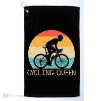 Cool Cycling Mom Cyclist Bicycle Mountain Biking Funny Gift Golf Towel thumb 0