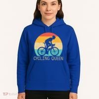 Cool Cycling Mom Cyclist Bicycle Mountain Biking Funny Gift Hoodie thumb 5