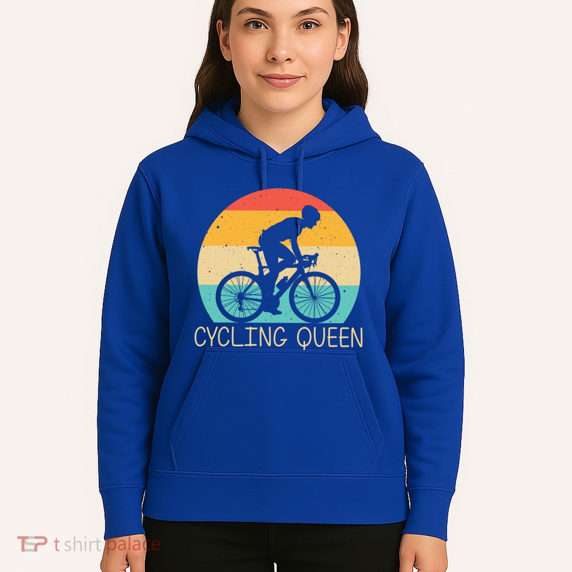 Cool Cycling Mom Cyclist Bicycle Mountain Biking Funny Gift Hoodie