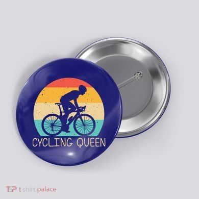 Cool Cycling Mom Cyclist Bicycle Mountain Biking Funny Gift Button