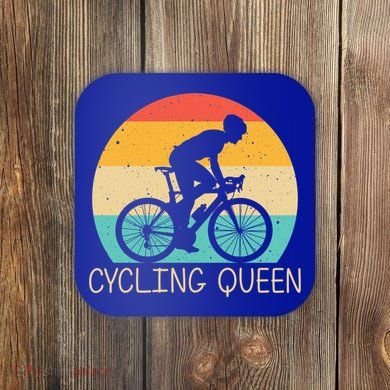 Cool Cycling Mom Cyclist Bicycle Mountain Biking Funny Gift Coaster